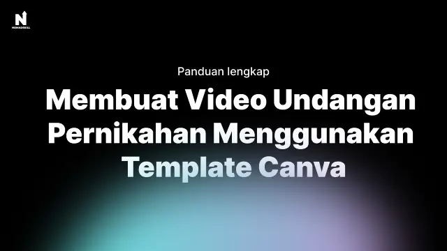 Buat video undangan pernikahan Dengan template Canva