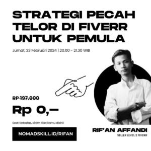 Webinar: Strategi pecah telor di Fiverr (CLOSED)